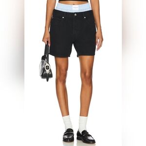BB3. NWT ALEXANDER WANG LOOSE SHORT PRESTYLE BOXER IN WASHED BLACK